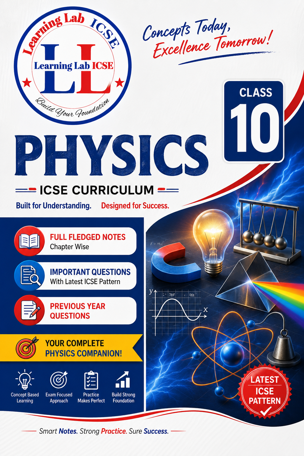 ICSE Class 10 Physics Notes & Questions Master Concepts. Practise Smart. Prepare with Confidence.